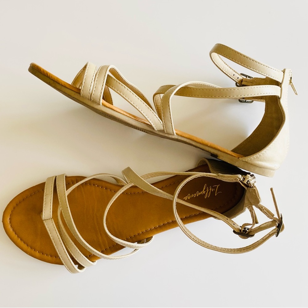 Womens nude sandals